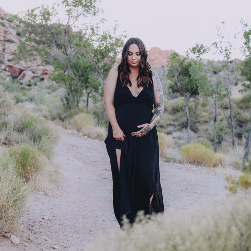 Lulus Black strappy open back dress